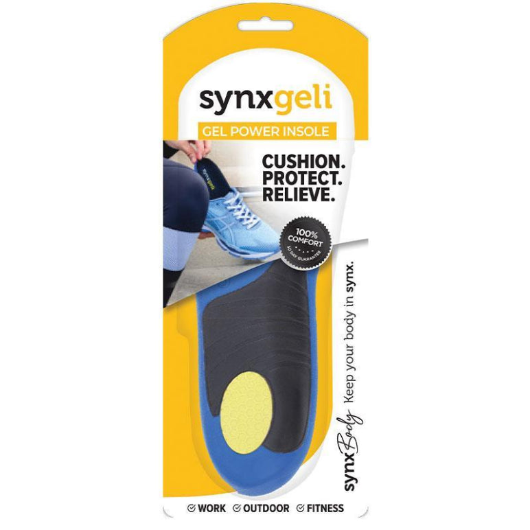 Synxgeli Power Insoles Large front image on Livehealthy HK imported from Australia