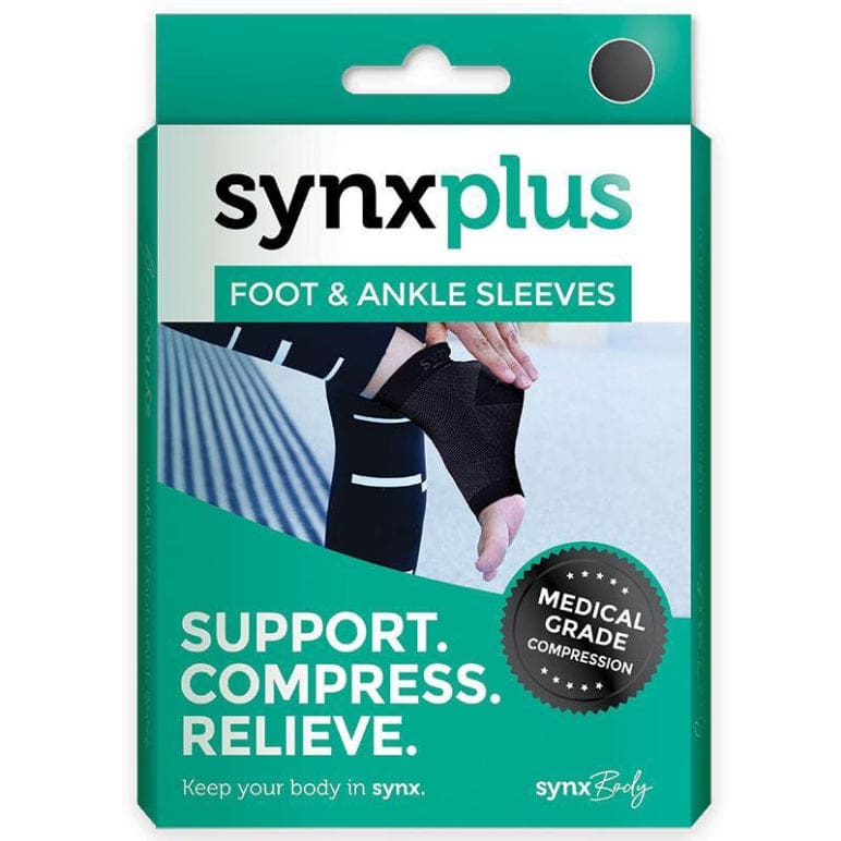 Synxplus Foot & Ankle Sleeve Medium front image on Livehealthy HK imported from Australia