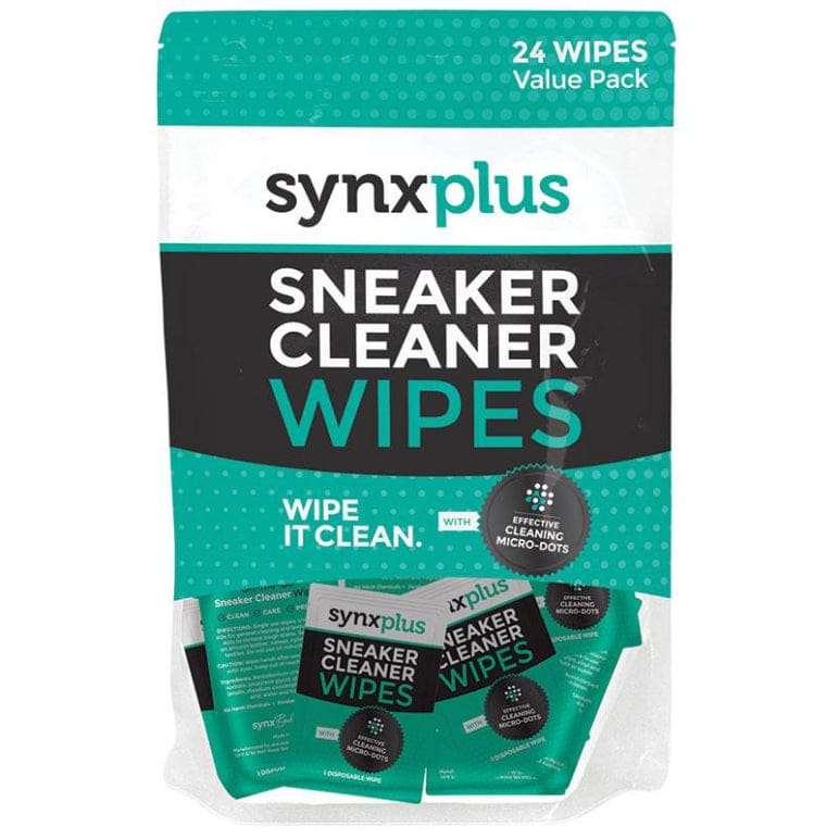 Synxplus Sneaker Cleaner Wipes 24 Pack front image on Livehealthy HK imported from Australia