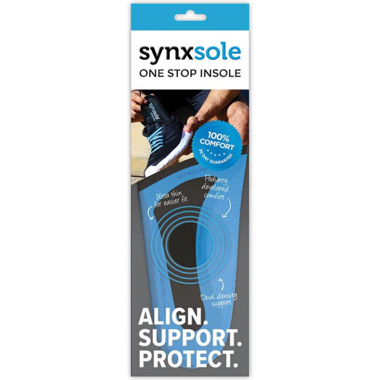 Synxsole Everyday Insoles Extra Small front image on Livehealthy HK imported from Australia