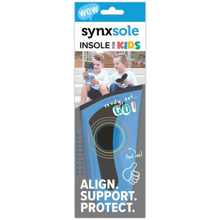Synxsole Kids Insoles Medium front image on Livehealthy HK imported from Australia