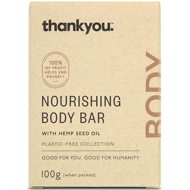 Thankyou Nourishing Body Bar with Hemp Seed Oil 100g front image on Livehealthy HK imported from Australia