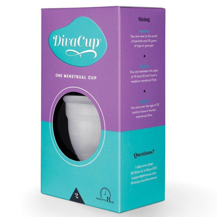 The DivaCup Menstrual Cup Model 2 front image on Livehealthy HK imported from Australia