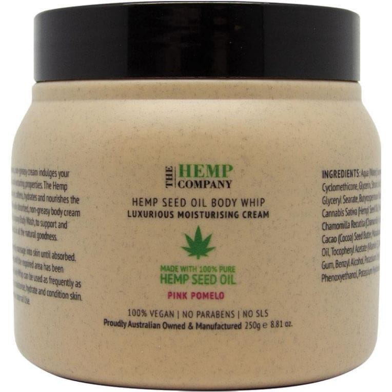 The Hemp Company Pink Pomelo Body Whip 250g front image on Livehealthy HK imported from Australia