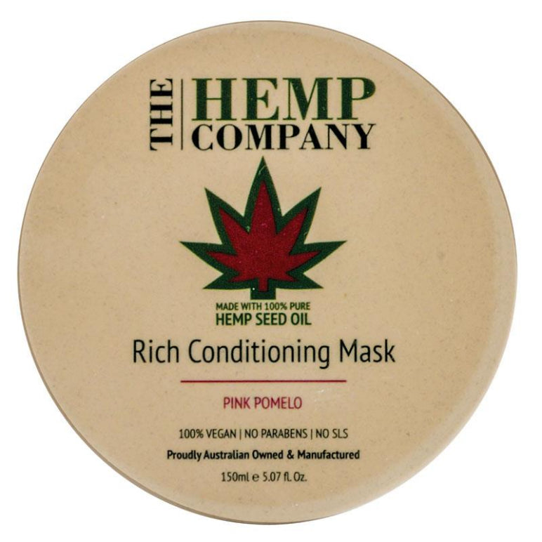 The Hemp Company Rich Conditioning Mask 150ml front image on Livehealthy HK imported from Australia