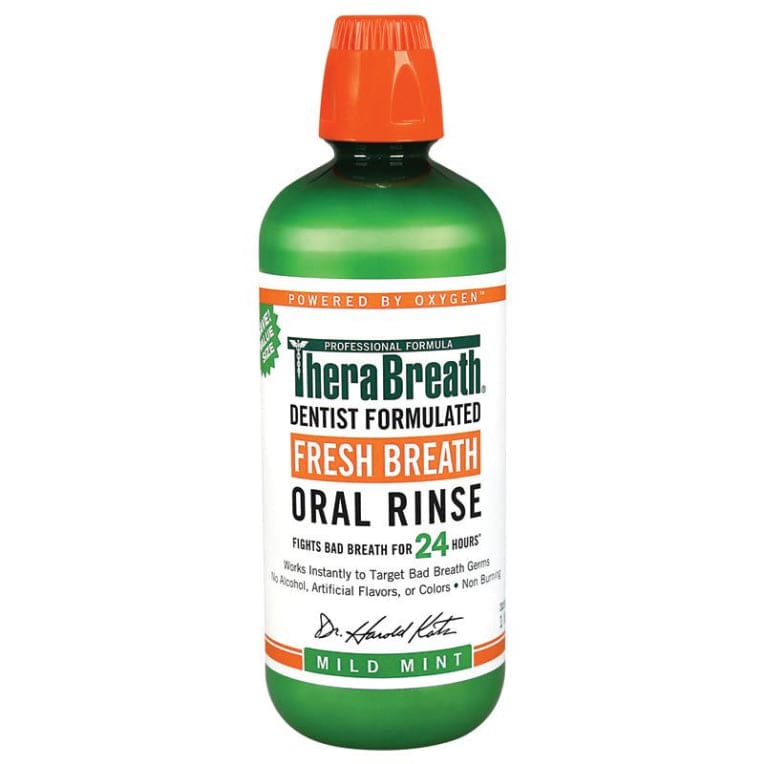 Therabreath Mild Mint Oral Rinse 1 Litre front image on Livehealthy HK imported from Australia