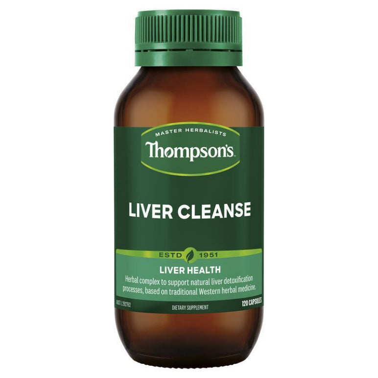 Thompson's Liver Cleanse 120 Capsules front image on Livehealthy HK imported from Australia