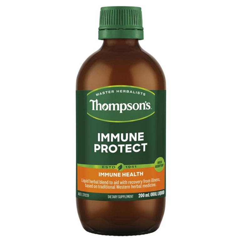 Thompsons Immune Protect 200ml Liquid front image on Livehealthy HK imported from Australia