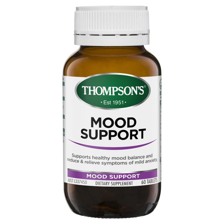 Thompsons Mood Support 60 Tablets front image on Livehealthy HK imported from Australia