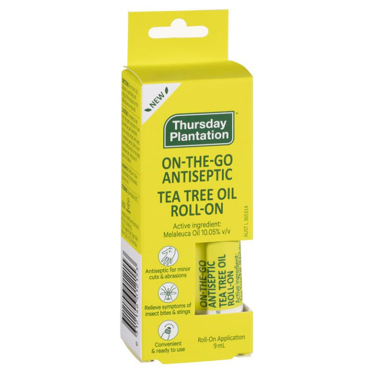 Thursday Plantation Antiseptic Tea Tree Oil Roll On 9ml front image on Livehealthy HK imported from Australia