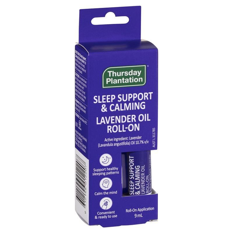 Thursday Plantation Lavender Calming & Sleep Support Roll On 9ml front image on Livehealthy HK imported from Australia
