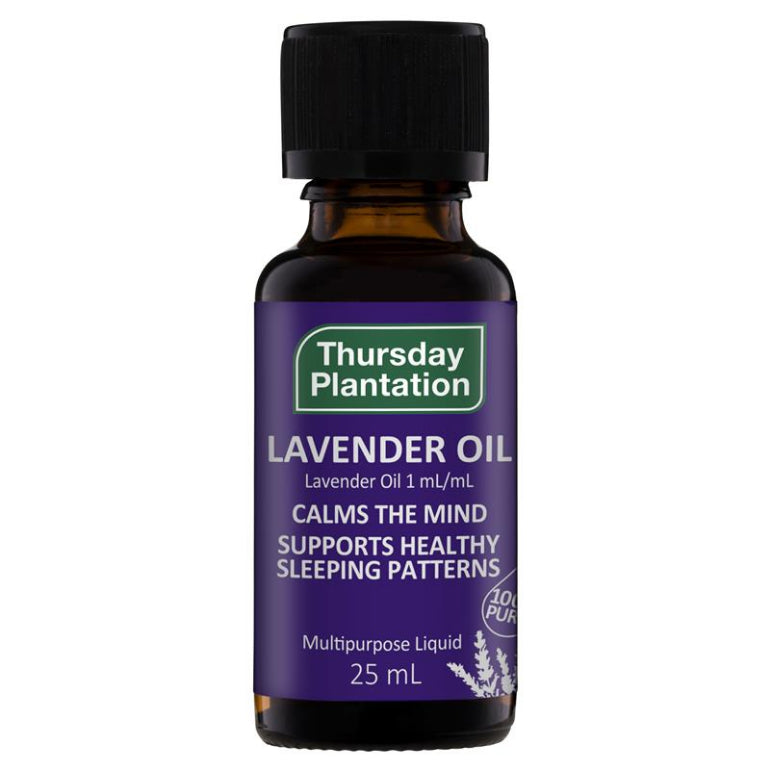 Thursday Plantation Lavender Oil 100% Pure 25ml front image on Livehealthy HK imported from Australia