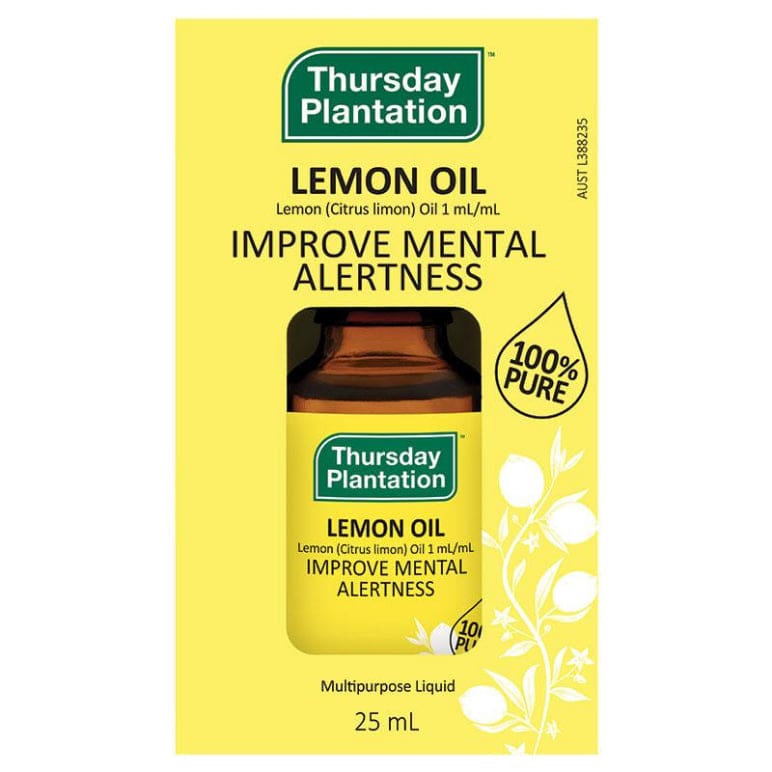 Thursday Plantation Lemon Oil 25ml front image on Livehealthy HK imported from Australia