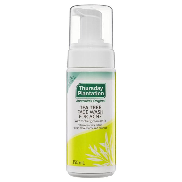 Thursday Plantation Tea Tree Acne Face Wash 150ml front image on Livehealthy HK imported from Australia