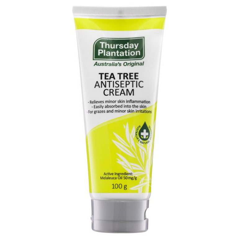 Thursday Plantation Tea Tree Antiseptic Cream 100g front image on Livehealthy HK imported from Australia