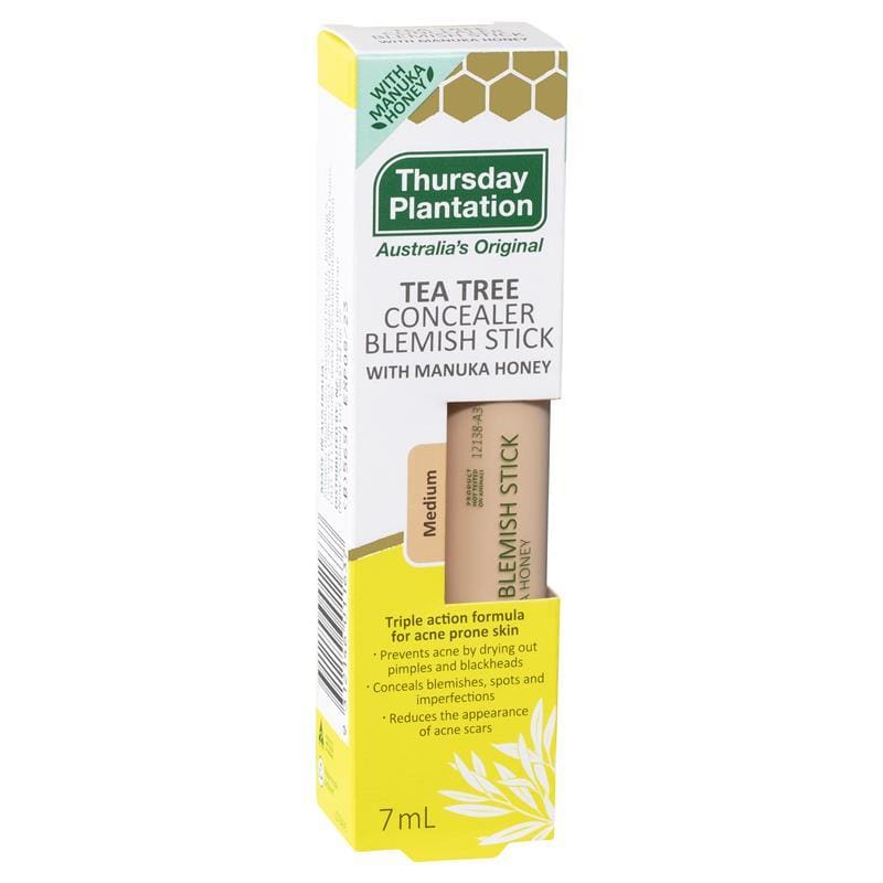 Thursday Plantation Tea Tree Concealer Blemish Stick Medium 7ml front image on Livehealthy HK imported from Australia