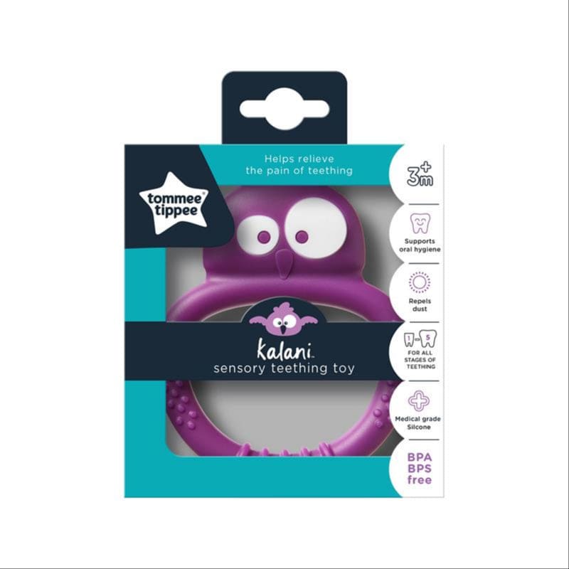 Tommee Tippee Kalani Mini Sensory Teething Toy for Babies, Medical Grade Silicone Teether, 3m+ front image on Livehealthy HK imported from Australia
