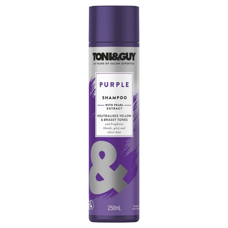 Toni & Guy Purple Shampoo 250ml front image on Livehealthy HK imported from Australia