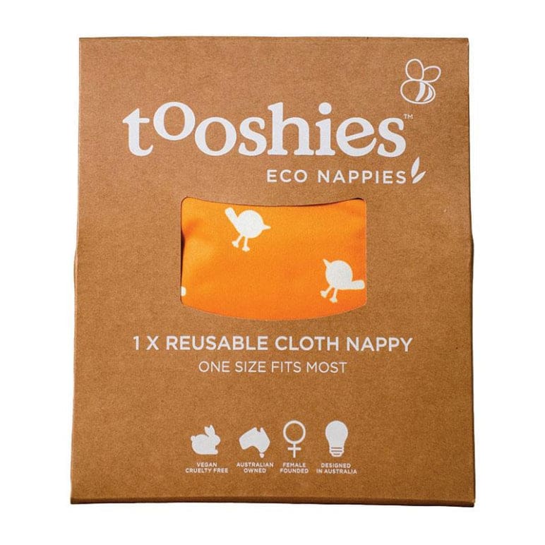 Tooshies Reusable Cloth Nappy 1 Pack front image on Livehealthy HK imported from Australia
