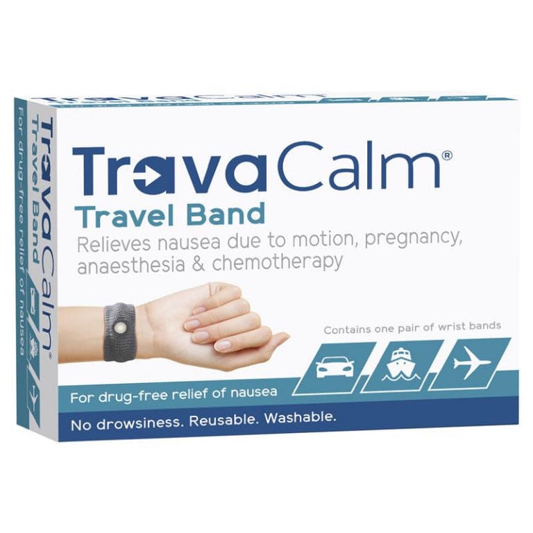 Travacalm Travel Sickness Travel Band 2 Pack front image on Livehealthy HK imported from Australia