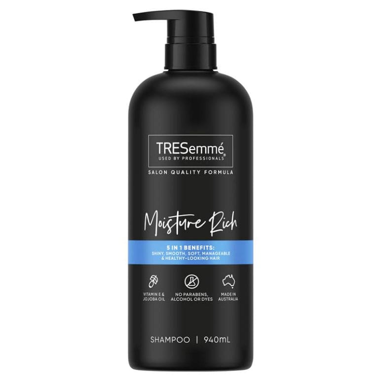 Tresemme Shampoo Moisture Rich 940ml front image on Livehealthy HK imported from Australia