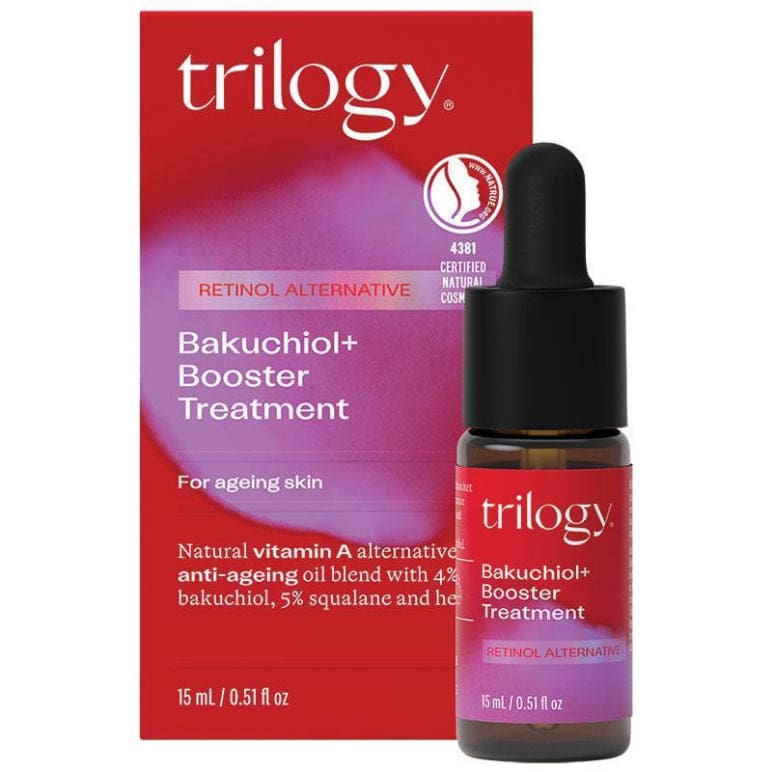 Trilogy Bakuchiol+ Booster Treatment 15ml front image on Livehealthy HK imported from Australia