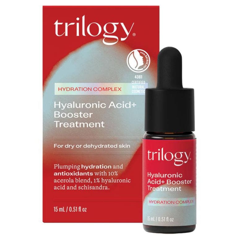 Trilogy Hyaluronic Acid+ Booster Treatment 15ml front image on Livehealthy HK imported from Australia