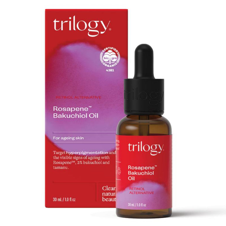 Trilogy Rosapene Bakuchiol Oil 30ml front image on Livehealthy HK imported from Australia