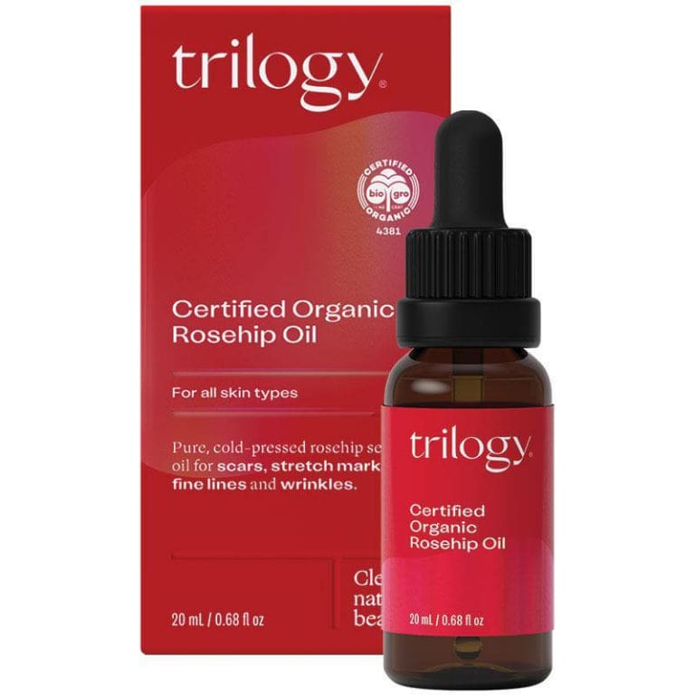 Trilogy Rosehip Oil 20ml front image on Livehealthy HK imported from Australia