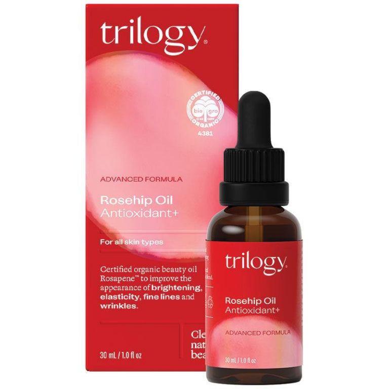 Trilogy Rosehip Oil Antioxidant + 30ml front image on Livehealthy HK imported from Australia