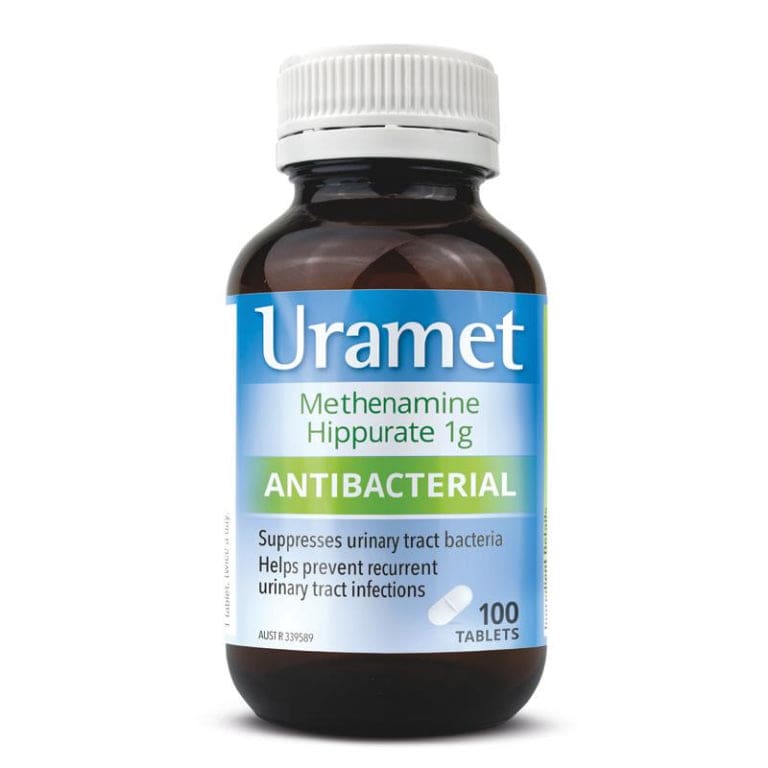 Uramet 1g 100 Tablets front image on Livehealthy HK imported from Australia