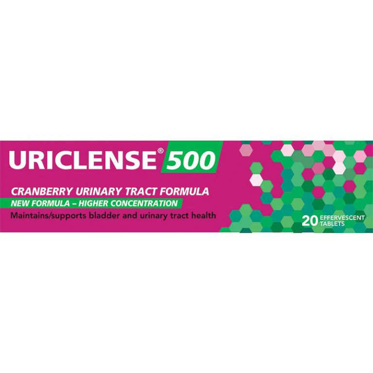 Uriclense Effervescent 500mg 20 Tablets front image on Livehealthy HK imported from Australia