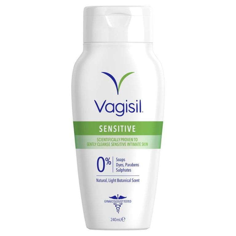 Vagisil Intimate Wash Sensitive 240ml front image on Livehealthy HK imported from Australia