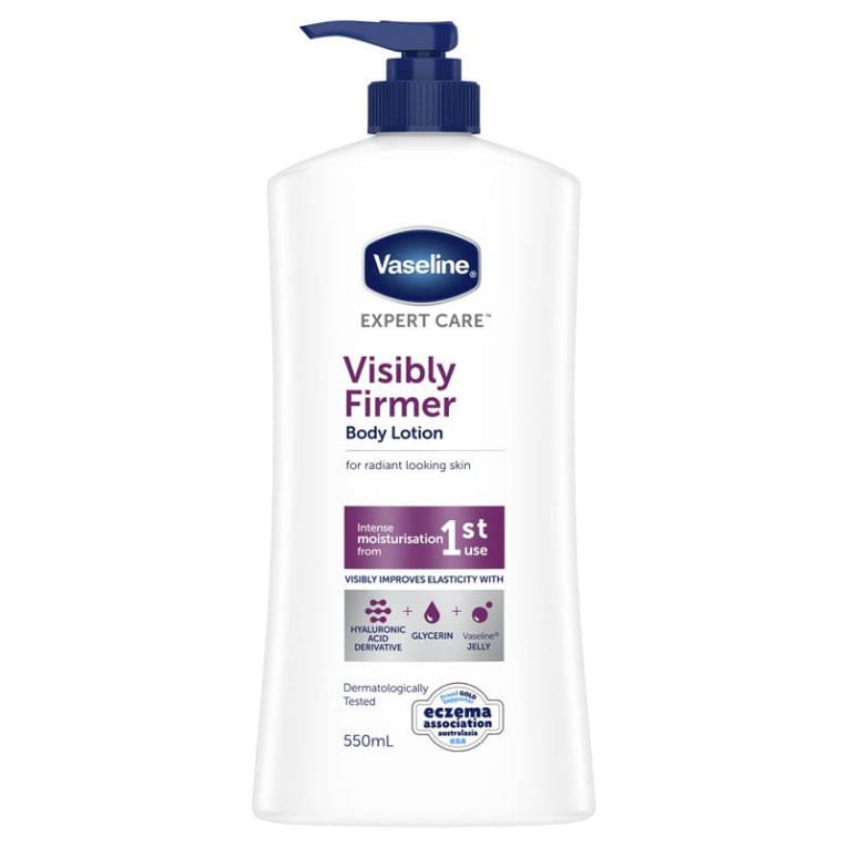 Vaseline Expert Care Visibly Firmer Body Lotion 550ml front image on Livehealthy HK imported from Australia