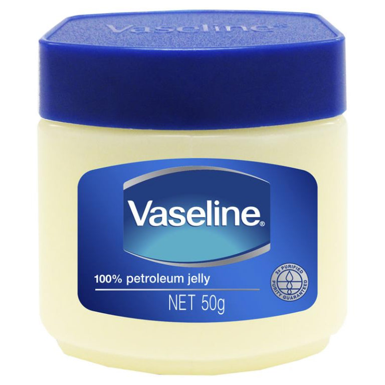 Vaseline Petroleum Jelly 50g Jar front image on Livehealthy HK imported from Australia