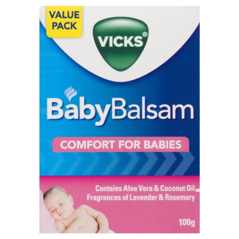 Vicks Vaporub Baby Balsam 100g front image on Livehealthy HK imported from Australia