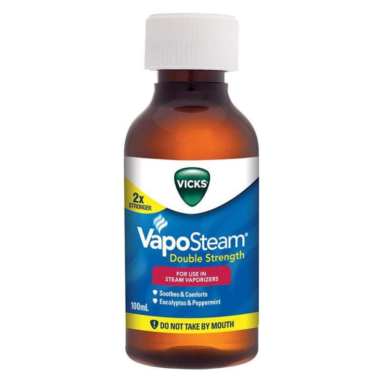 Vicks VapoSteam Double Strength 100ml front image on Livehealthy HK imported from Australia
