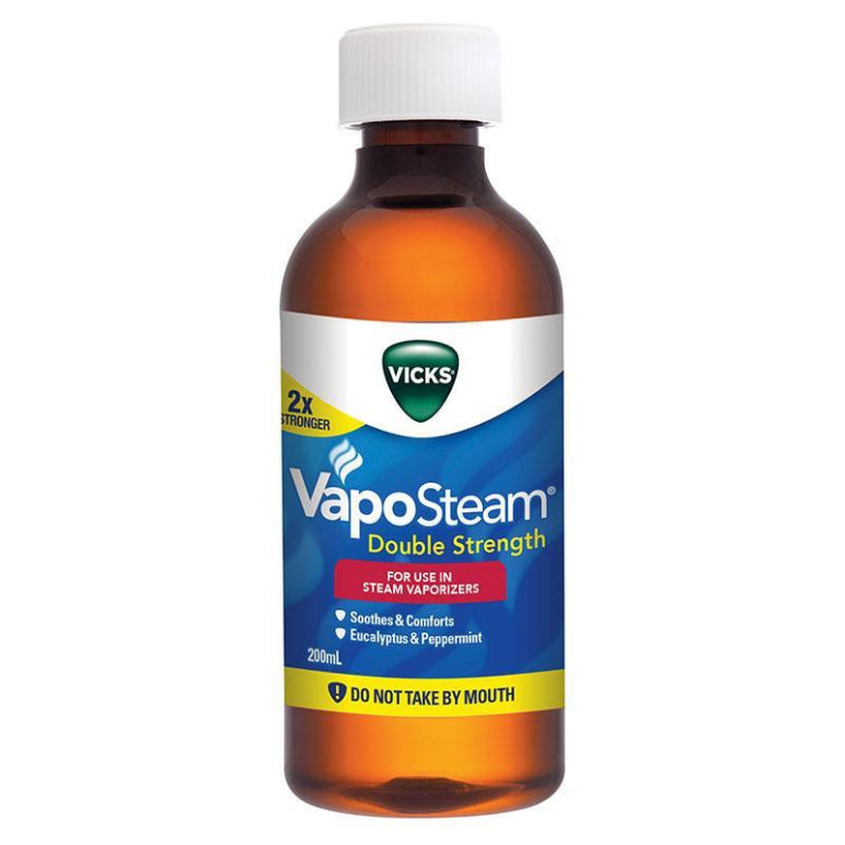 Vicks VapoSteam Double Strength 200ml front image on Livehealthy HK imported from Australia