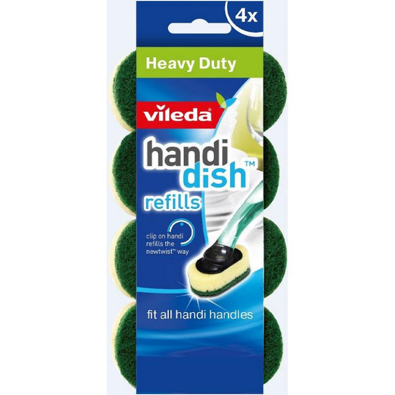 Vileda Handi Dish Heavy Duty Refill 4 Pack front image on Livehealthy HK imported from Australia
