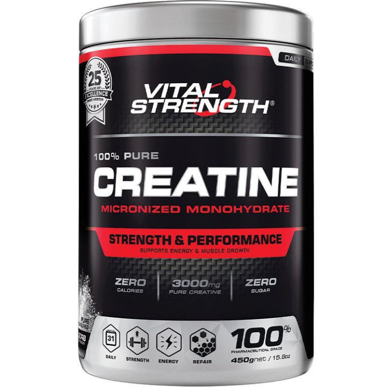 VitalStrength Creatine 450g front image on Livehealthy HK imported from Australia