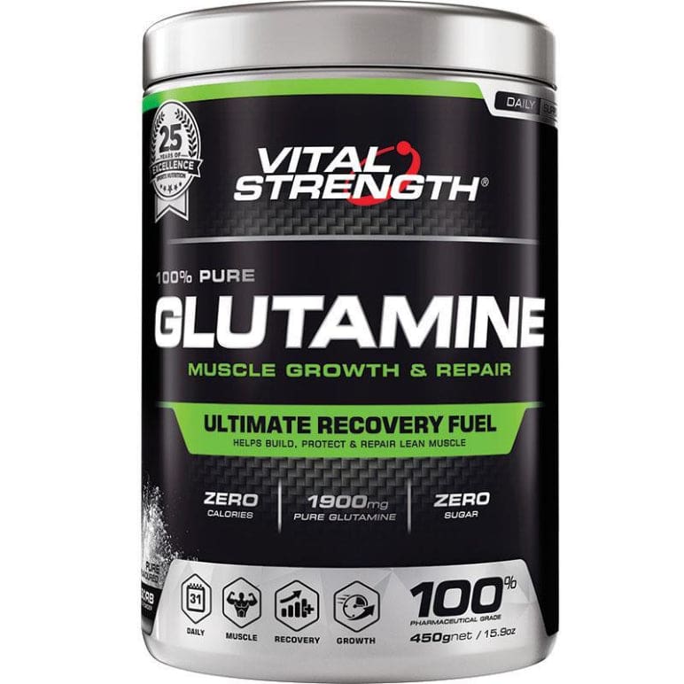 VitalStrength Glutamine Recovery Fuel 450g front image on Livehealthy HK imported from Australia