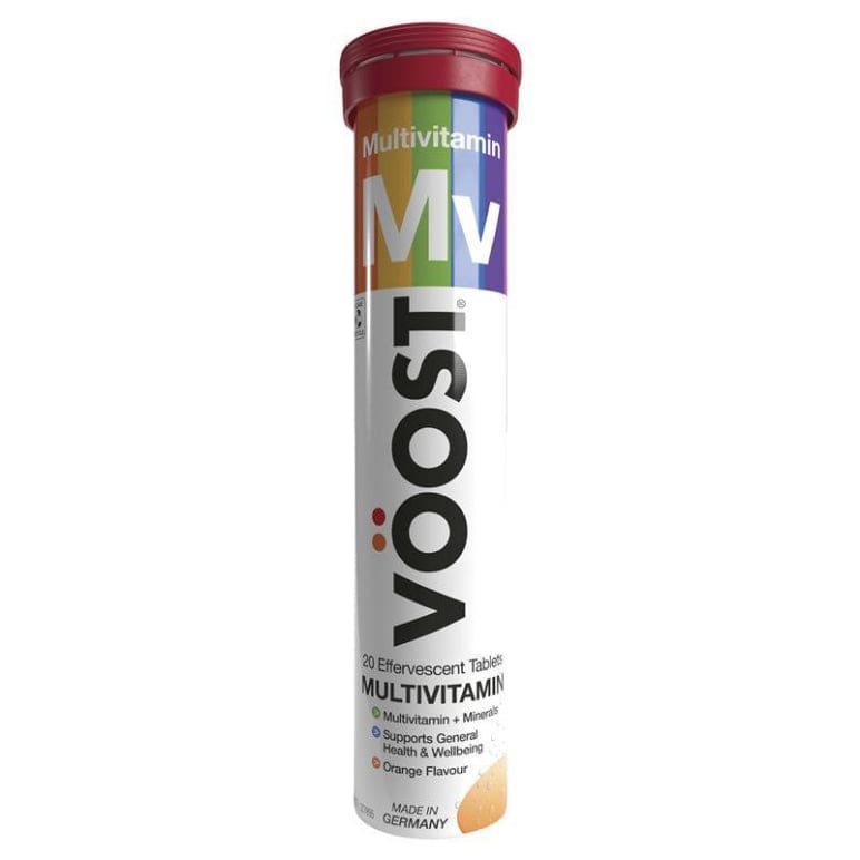 Voost Multivitamin Effervescent 20 Pack front image on Livehealthy HK imported from Australia