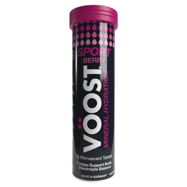 Voost Sport Berry Effervescent 10 Tablets front image on Livehealthy HK imported from Australia