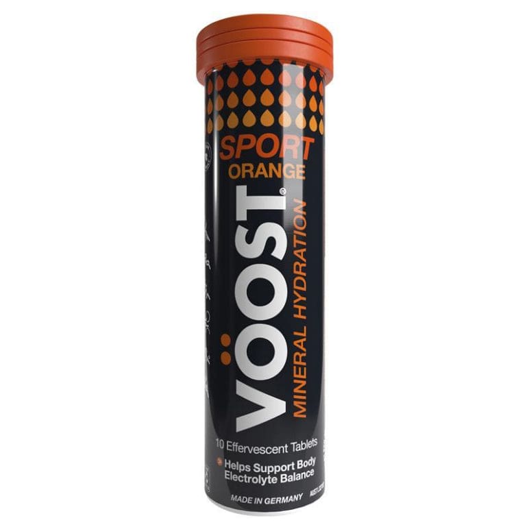 Voost Sport Orange Effervescent 10 Tablets front image on Livehealthy HK imported from Australia