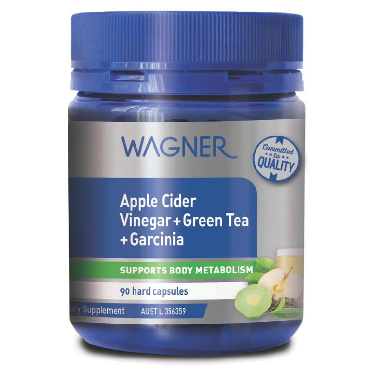 Buy Wagner Apple Cider Vinegar + Green Tea + Garcinia 90 Capsules ...