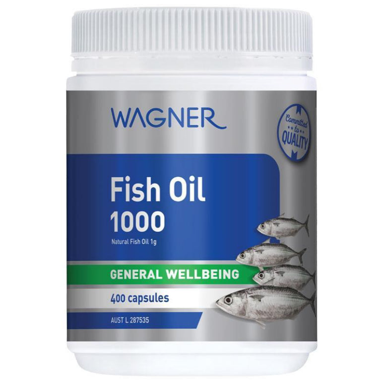 Wagner Fish Oil 1000 400 Capsules front image on Livehealthy HK imported from Australia