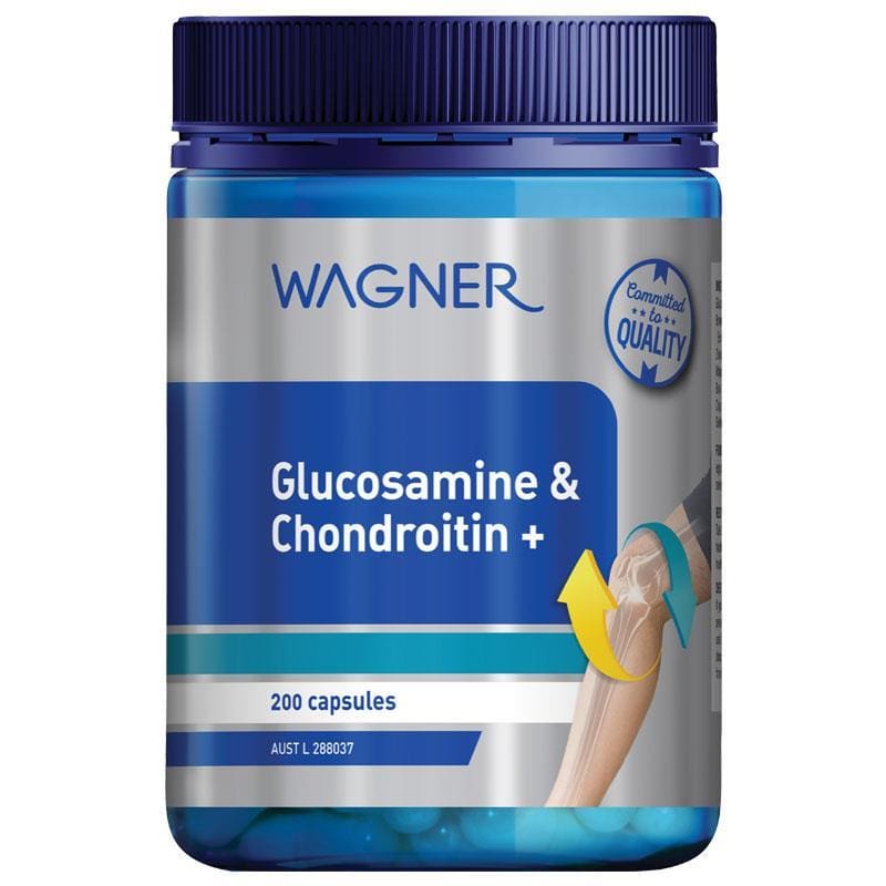 Wagner Glucosamine & Chondroitin + 200 Capsules front image on Livehealthy HK imported from Australia