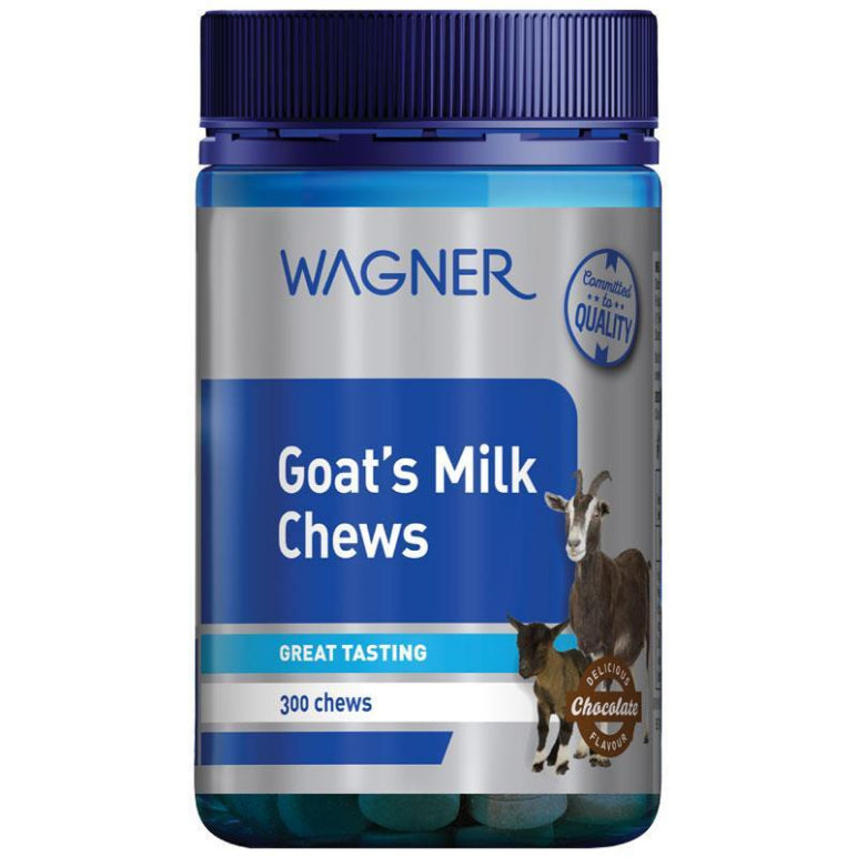Wagner Goats Milk Chewables Chocolate 300 Tablets front image on Livehealthy HK imported from Australia