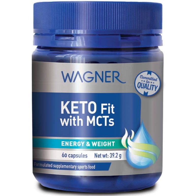 Wagner Keto Fit With MCTs 60 Capsules front image on Livehealthy HK imported from Australia