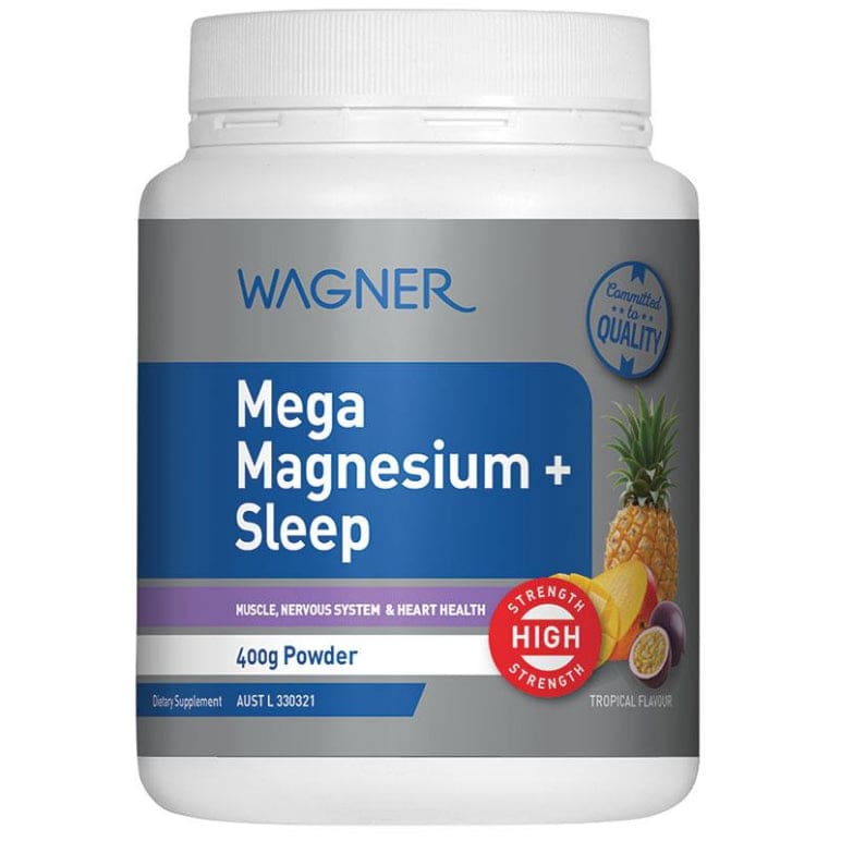 Wagner Mega Magnesium + Sleep Tropical 400g front image on Livehealthy HK imported from Australia